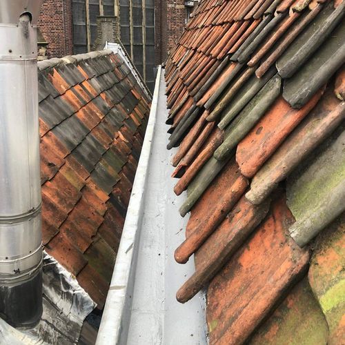 Oude dakgoot weer helemaal nieuw Dakgoot in Sint-Michielgestel reparatie